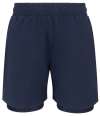 TL617 Tombo Kids Double Layer Sports Shorts Navy colour image